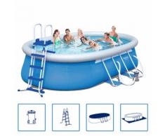 Bestway Stahl Pro Schwimmbad Set Stahlrahmen 549x366x122 cm 56461