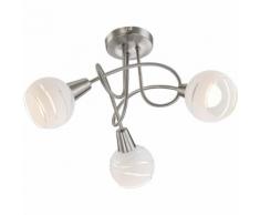 GLOBO LED-Strahler mit drei Lampen ELLIOTT Nickel Matt 54341-3