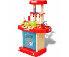 vidaXL Kinderküche Spielküche mit Licht- und Soundeffekten