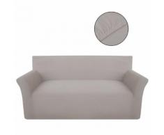 vidaXL Sofahusse Sofabezug Stretchhusse Baumwoll-Jersey Beige