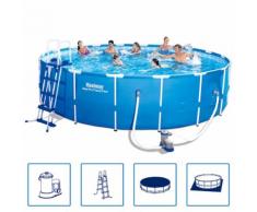 Bestway Steel Pro Rundes Schwimmbad Pool Stahlrahmen 549x122 cm 56462