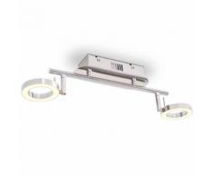 vidaXL LED-Deckenleuchte Wandleuchte mit 2 Lampen Warmweiß