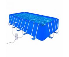 vidaXL Schwimmbad Set Rechteckig 12945 L + Filterpumpe