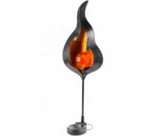 Solar-Gartenleuchte Flamme in grau von bonprix
