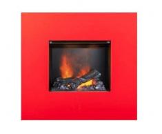 Faber Nissum Opti-myst Slimline Elektro Wandkamin: Rot