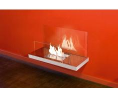 Radius Design Radius Wall Flame 2 Weiß: weiß - Edelstahl, Hochglanz