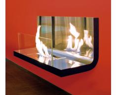 Radius Design Radius Wall Flame Edelstahl: mit Scheibe - Edelstahl Hochglanz