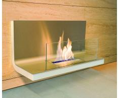 Radius Design Radius Wall Flame Edelstahl: mit Scheibe - Edelstahl Weiß