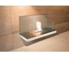 Radius Design Radius Wall Flame 2 Weiß: weiß - Edelstahl, matt