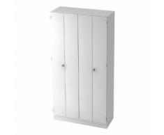 Falttürenschrank »Flexiline II« 100 cm breit 5 OH Weiß, HAMMERBACHER, 100x200.4x42 cm