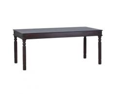 MiaMöbel Esstisch Colombo 80x80cm Massivholz Pinie Kolonialstil Indien Indisch