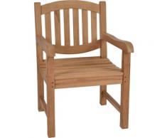 MiaMöbel Teak Armlehnstuhl Modern Massivholz Teak