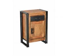 MiaMöbel Nachttisch 'Madras' Massivholz, Metall Sheesham Modern Indien Indisch