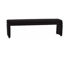 MiaMöbel Bank 220cm Kunstleder, Massivholz Rubberwood (Kautschuk) Modern