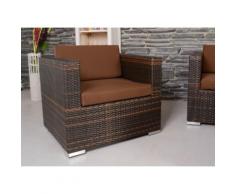 MiaMöbel Gartensessel 'Parla' Modern 100% Polyester, Aluminium, Polyrattan