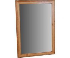 MiaMöbel Mexico Spiegel - groß Glas, Massivholz Pinie Landhaus Mexiko Möbel Mexikanisch