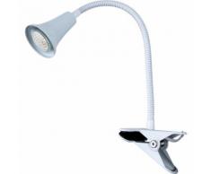 LED Klemmleuchte ALEXA weiß 230V GU10 180lm 3W Flexarm EEK:A+