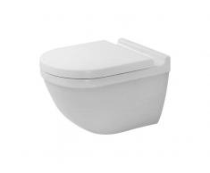 Duravit Wand-WC Starck 3, T:540 mm 25270900001, spülrandlos, rimless, weiss WonderGliss 25270900001