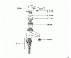 Kludi Waschtisch-Einhebelmischer DN 8 Medi Mix Armhebel chrom 332720564